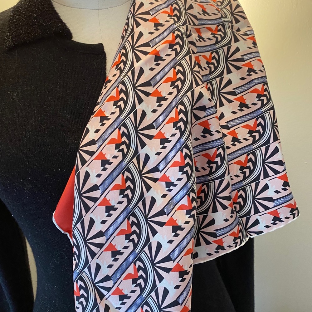 NWOT Dior geo print silk scarf - Picture 7 of 8